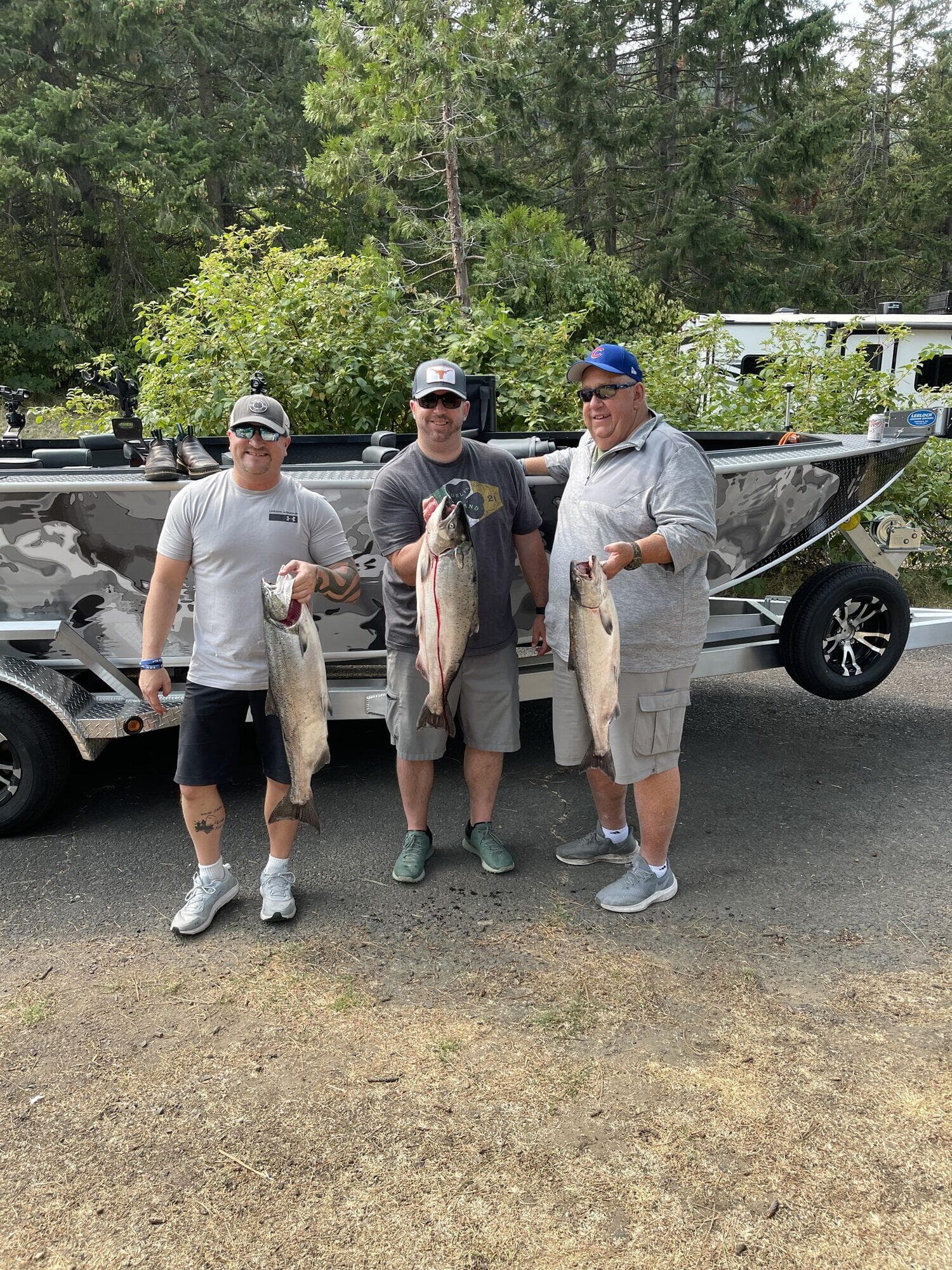 Post-trip at the boat ramp