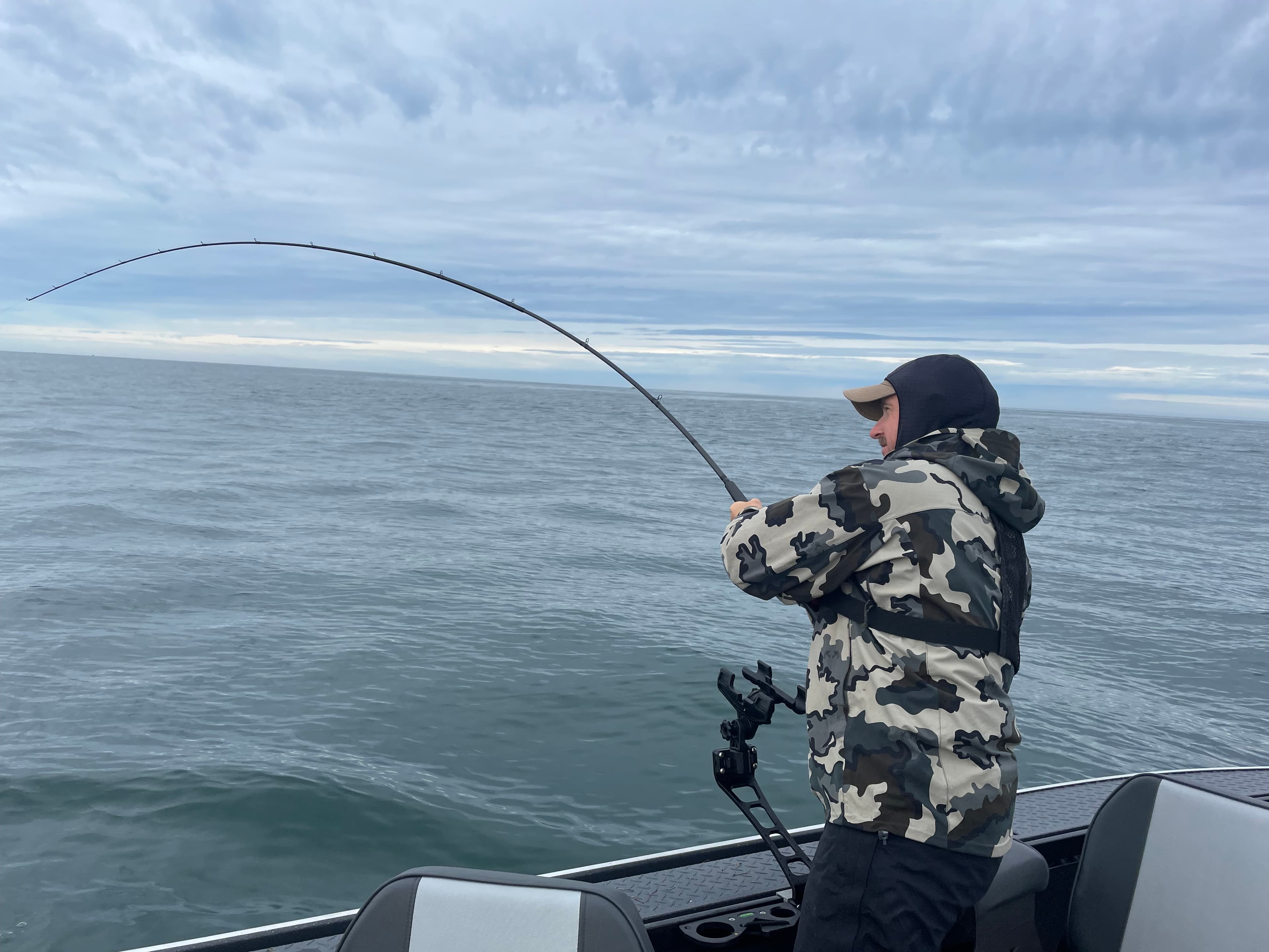 Beautiful day on the ocean chasing Coho